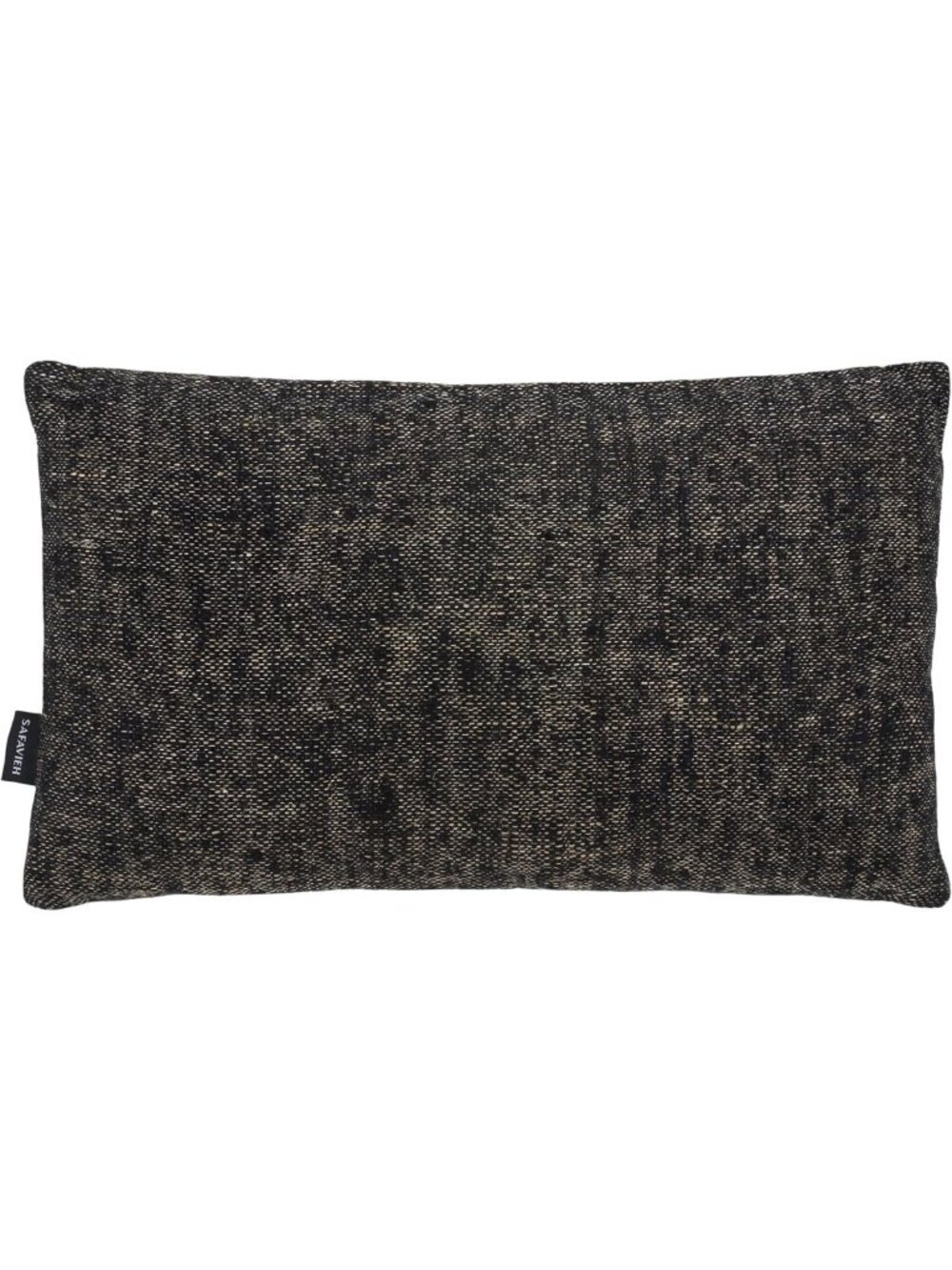 Stylish Black & Natural 12x20 Decorative Throw Pillow with Insert for Home Decor